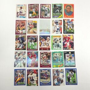25 NFL Football Card Lot Hall of Famers Stars Rice Taylor Warner Young Sanders